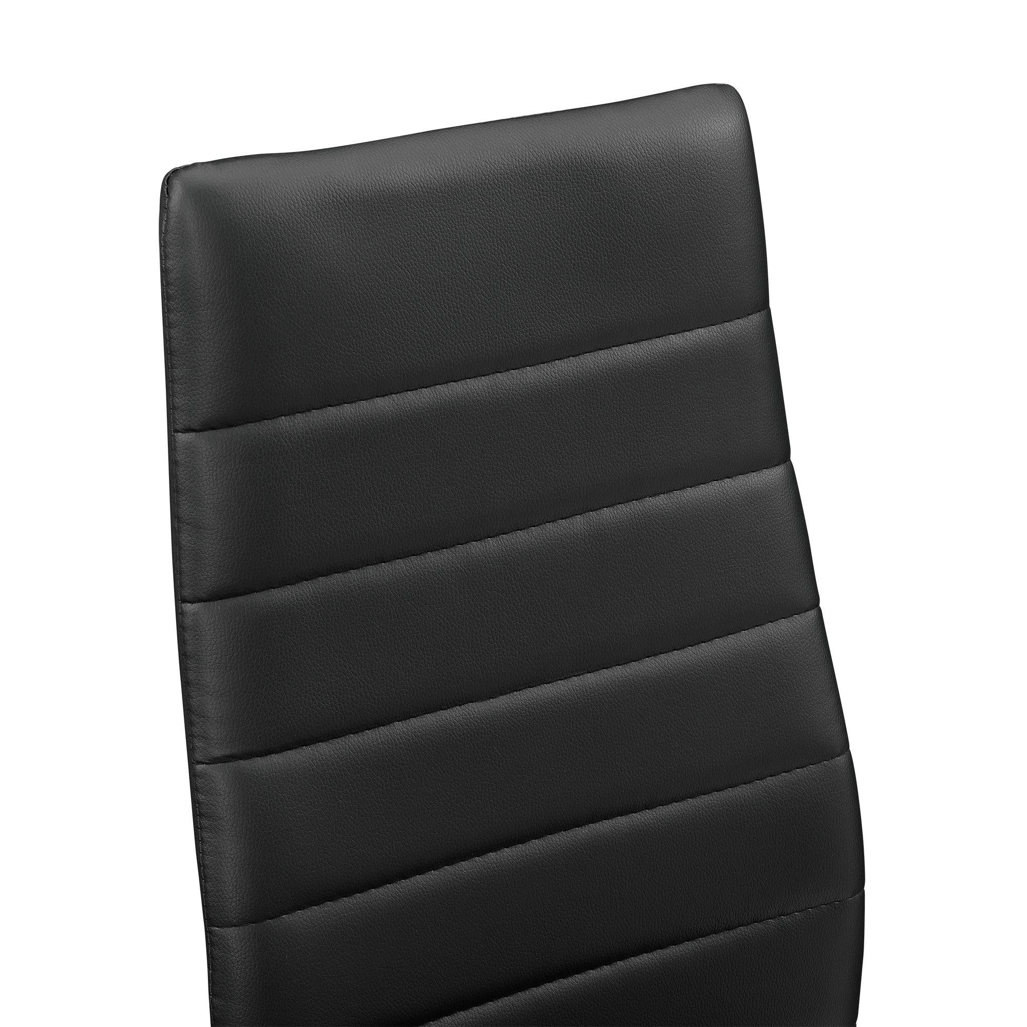 Set di 2 sedie da pranzo impilabili set da seduta 96 cm nero 03_0005744