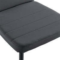 Set di 6 Sedie da Sala Pranzo Rivestimento in Similpelle - Grigio [en.casa]