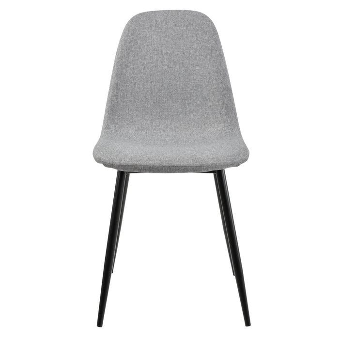 [en.casa] Sedia sala da pranzo in un set di 2 - 86 x 46cm - grigio