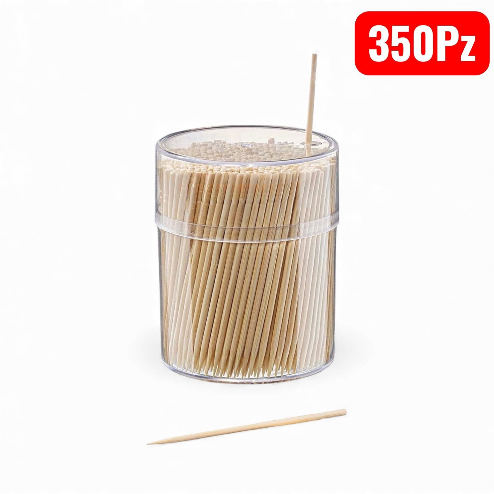 Stuzzicadenti 350Pz Lunghi 6,5 Resistenti e Perfetti per Aperitivi, Finger Food 72816