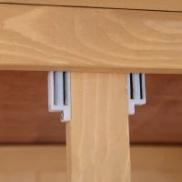 Casetta da Giardino Legno con Porta Doppia, Mensole e Finestre, 127.5x50x164cm