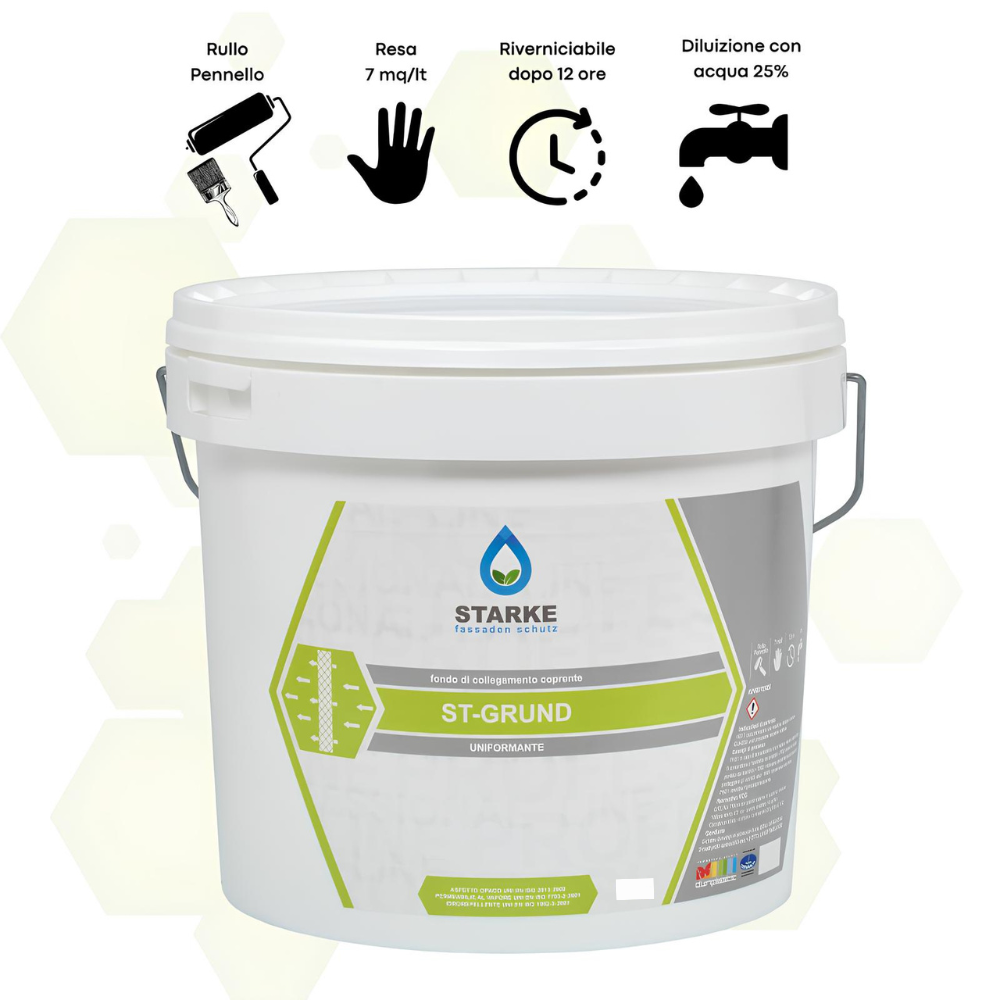 St-grund-int fondo collegamento uniformante supercoprente mascherante interni *** formato 5 lt, confezione 1