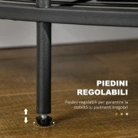 Appendiabiti da Terra Angolare con Panca e Scarpiera in Stile Industriale, 50x50x183cm, Marrone