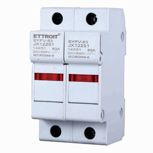 Supporto per fusibili cilindrici Base RT18-63 2P DIN 14 x 51mm AC/DC