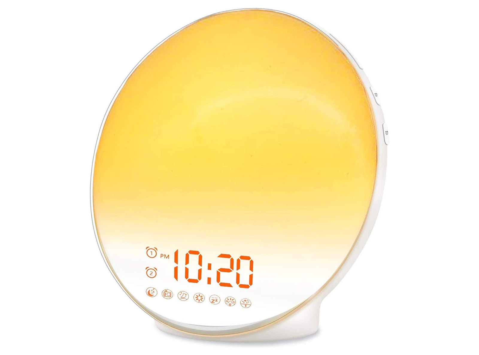 Sveglia da Comodino Digitale Luminosa Smart per Bambini Luce Notturna Led con Doppia Sveglia FM Radio 7 Colori 7 Suoni Naturali - Demo espositiva priva di confezione