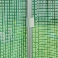 Serra a Tunnel da Giardino 4 x 3 x 2m con porte avvolgibili e ampie finestre, tunnel da giardino, verde