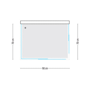 Ogomondo box cabina doccia corner 3 lati cristallo temprato trasparente 70x90x70