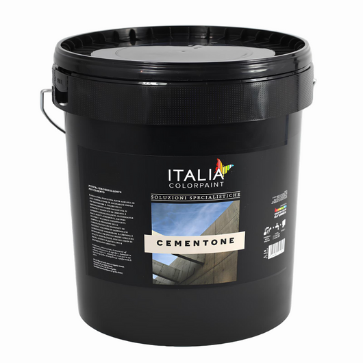 Pittura idrorepellente grigio anticarbonatazione per superfici in cemento *** formato 14 lt, confezione 1