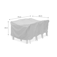 Copertura protettiva per tavolo da giardino, grigio scuro