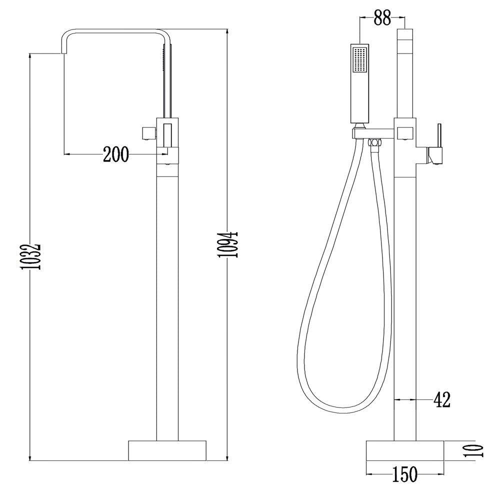 Gruppo vasca 006 rubinetto incasso pavimento vasche free standing ottone