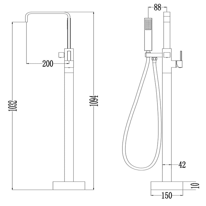 Gruppo vasca 006 rubinetto incasso pavimento vasche free standing ottone
