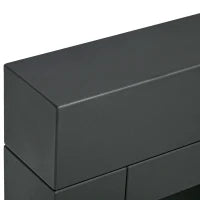 Camino Bioetanolo da Terra con Bruciatore da 0.9L Durata 3 Ore, Area Riscaldata 20-25 m², 73x20x75cm, Nero