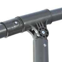 Ombrellone Decentrato a 6 Stecche con Manovella e Base a Croce, in Metallo e Poliestere, Ø292x247 cm, Beige