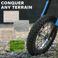 Moto Elettrica per Bambini 24V 250W, 6–16 km/h, Ruote Ø30,5 cm, Blu