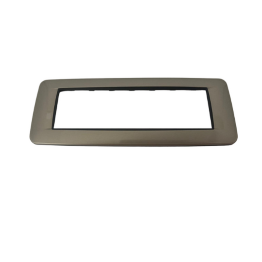 Placca vimar 20687 7 moduli in metallo serie eikon finitura metallo verniciato *** colore champagne, confezione 1