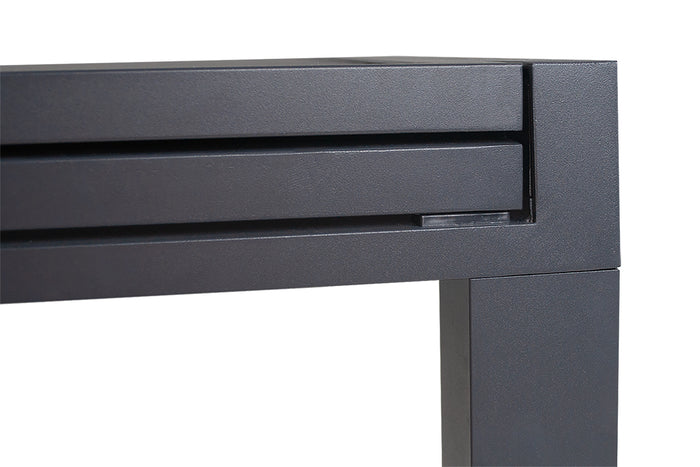 Tavolo da giardino allungabile grigio antracite 135/270 x 90 cm mod. Ares