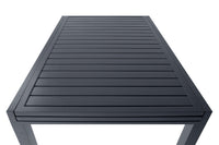 Tavolo da giardino allungabile grigio antracite 135/270 x 90 cm mod. Ares