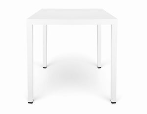 Tavolo da esterno 70×70 cm tavolo da giardino bianco – Alan
