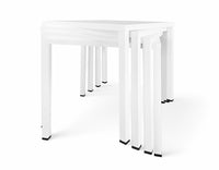 Tavolo da esterno 70×70 cm tavolo da giardino bianco – Alan