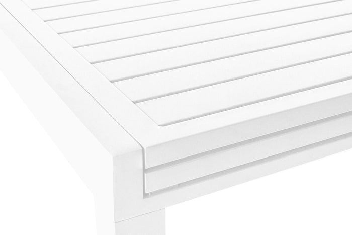 Tavolo da giardino allungabile bianco 135/270 x 90 cm mod. Ares