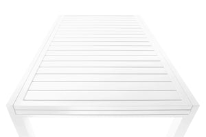 Tavolo da giardino allungabile bianco 135/270 x 90 cm mod. Ares