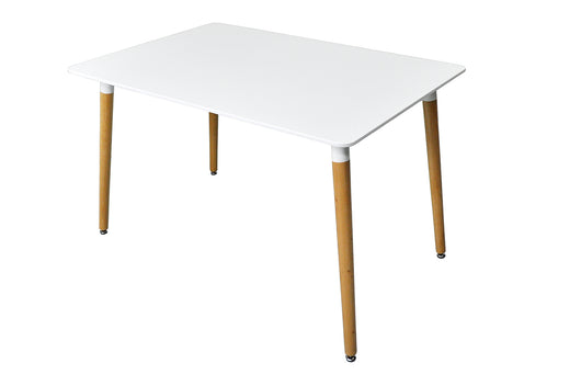 Tavolo da pranzo rettangolare, tavolo da cucina bianco mod. Otello TA08OTPL