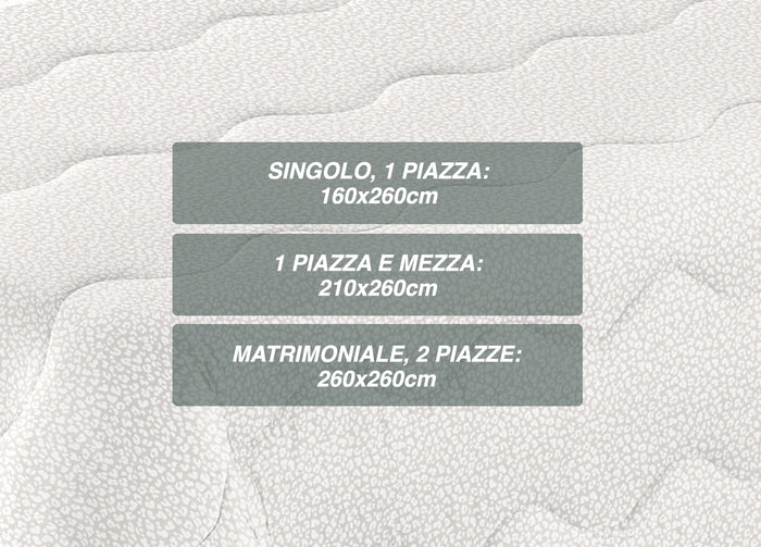 Trapunta Piumone Letto Invernale Imbottita 300gr Microfibra Scaldanotti Zebrato - 2 Piazze - Zebrato