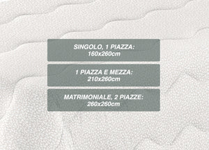 Trapunta Piumone Letto Invernale Imbottita 300gr Scaldanotti Zaira - 1 Piazza - Grigio