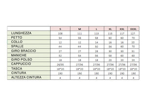 Accappatoio Con Cappuccio In Morbida Spugna Mod. Sophie Tinta Unita - L - Cielo