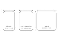 Topper Coprimaterasso Imbottito Correttore Materasso Reversibile Rinfrescante Riscaldante - Matrimoniale - Double