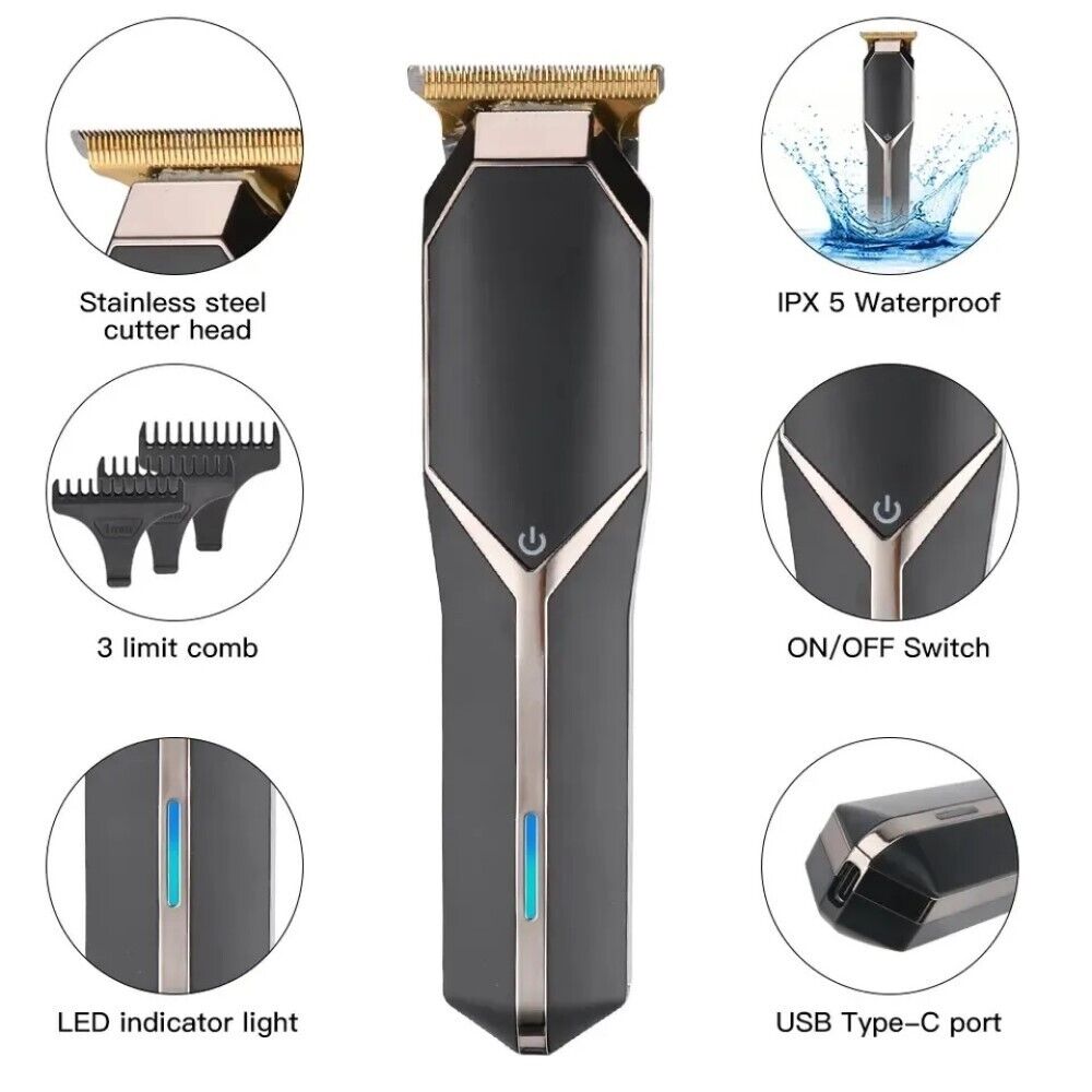 TAGLIA CAPELLI PROFESSIONALE REGOLA BARBA RASOIO ELETTRICO RICARICABILE SN-086