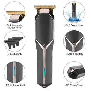 TAGLIA CAPELLI PROFESSIONALE REGOLA BARBA RASOIO ELETTRICO RICARICABILE SN-086