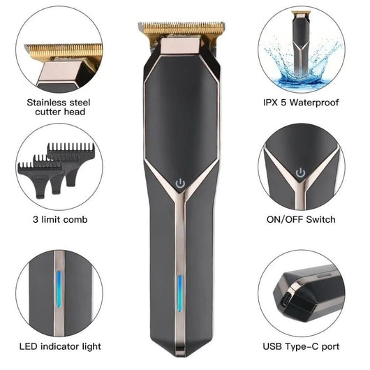 TAGLIA CAPELLI PROFESSIONALE REGOLA BARBA RASOIO ELETTRICO RICARICABILE SN-086