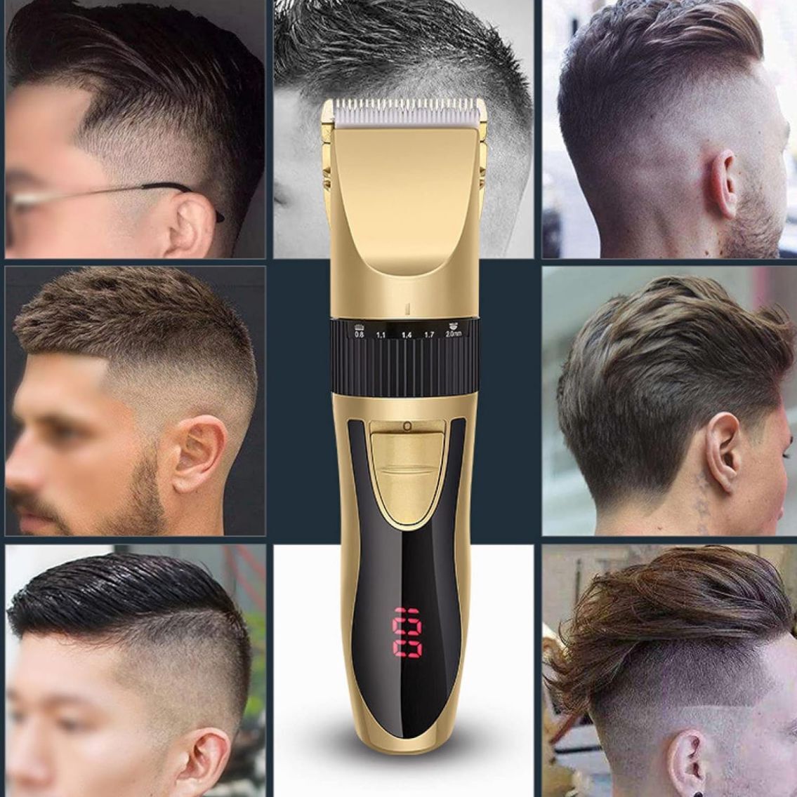 TAGLIA CAPELLI PROFESSIONALE REGOLA BARBA RASOIO ELETTRICO RICARICABILE LE-J33