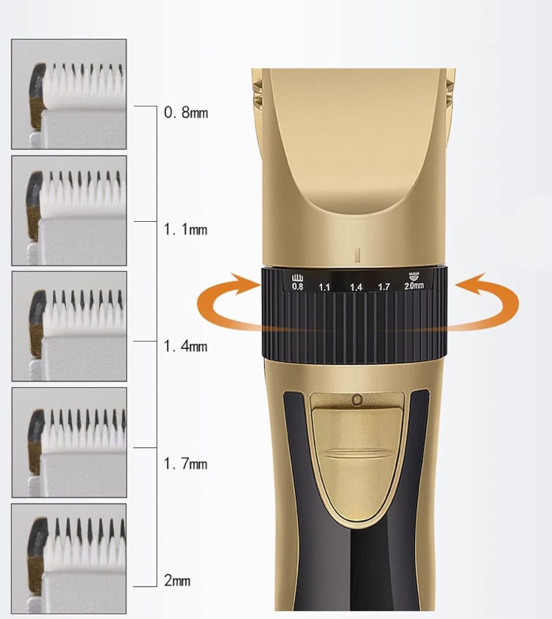 TAGLIA CAPELLI PROFESSIONALE REGOLA BARBA RASOIO ELETTRICO RICARICABILE LE-J33