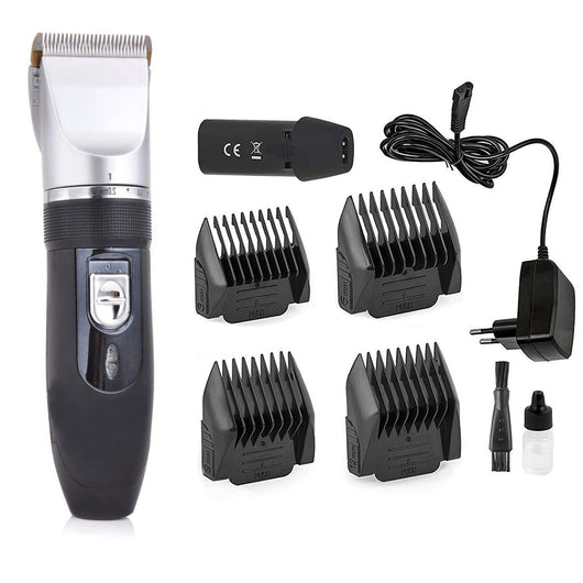 TAGLIA CAPELLI RASOIO BARBA 2 BATTERIE RICARICABILE LAMA CERAMICA RFC-208