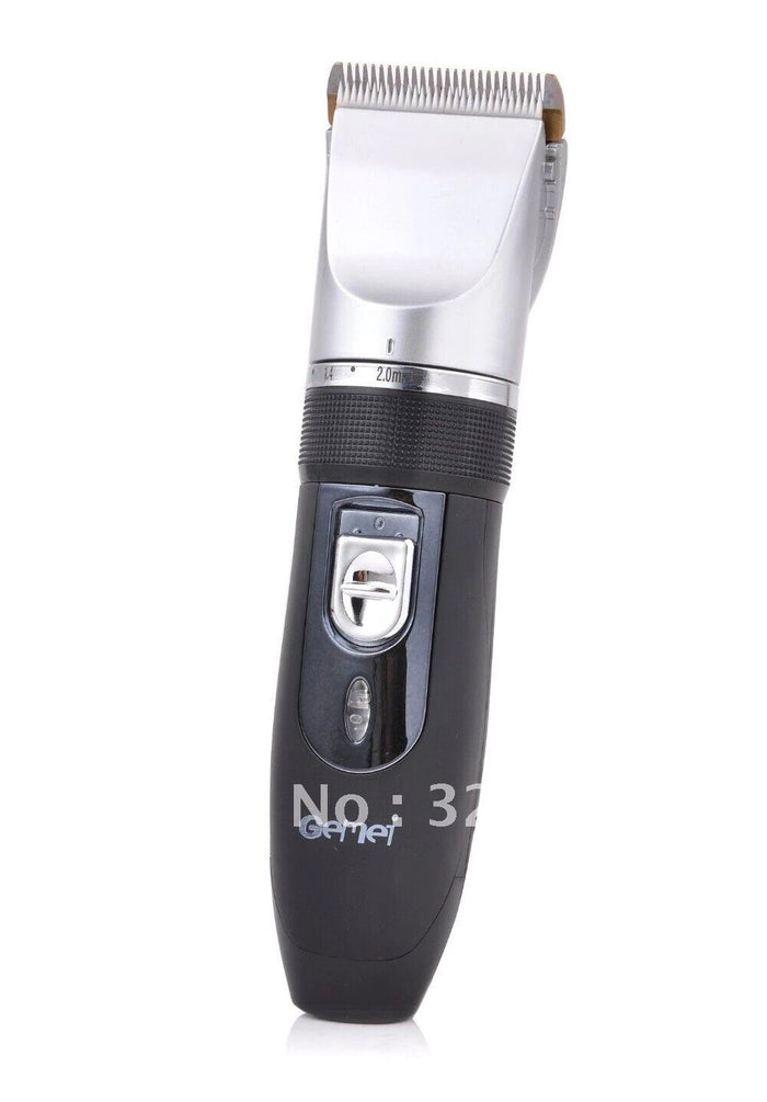 TAGLIA CAPELLI RASOIO BARBA 2 BATTERIE RICARICABILE LAMA CERAMICA RFC-208