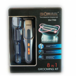 TAGLIACAPELLI RASOIO BARBA TAGLIA CAPELLI PELI NASO RICARICABILE 8 IN 1