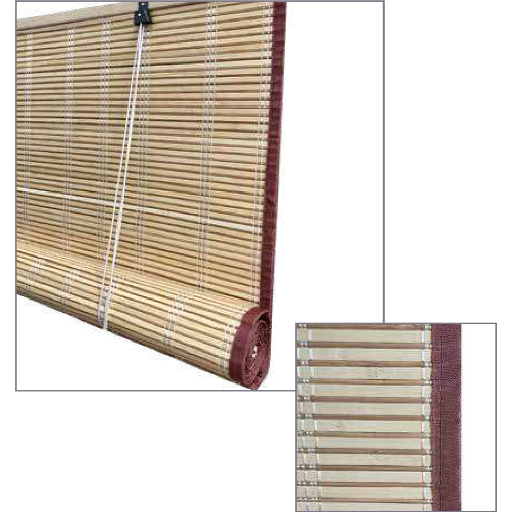 TAPPARELLA AVVOLGIBILE IN BAMBOO TENDA DA SOLE OSCURANTE CARRUCOLA 120x250cm 4F