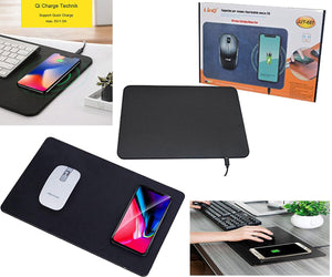 TAPPETINO PER MOUSE STAZIONE CARICABATTERIA QI CARICATORE WIRELESS JJT-687