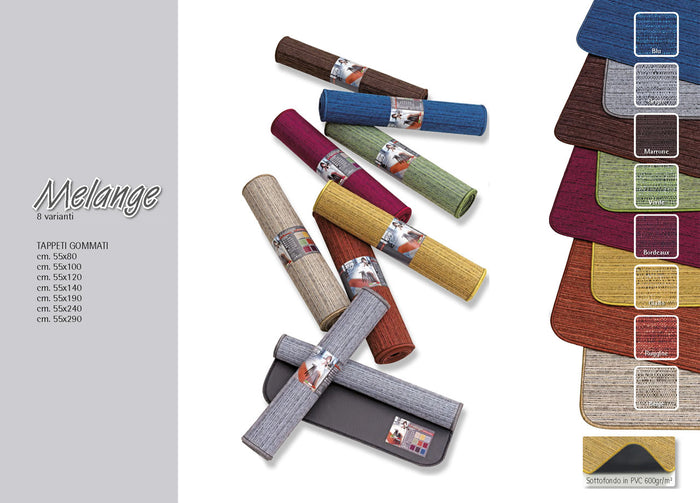 Tappeto Antiscivolo da Cucina Modello Melange - 55x290 cm - Giallo