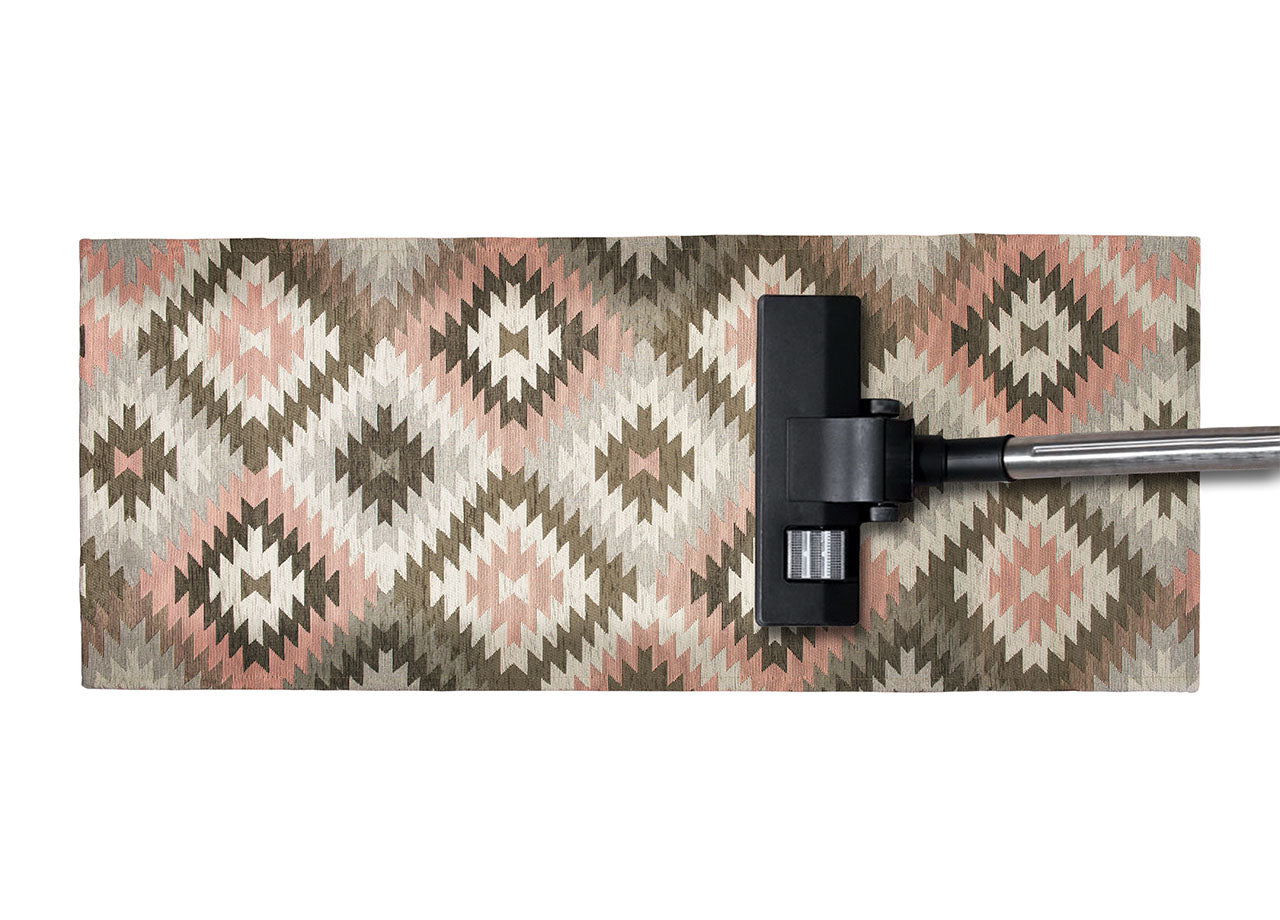 Tappeto Passatoia Cucina Corsia Retro Antiscivolo Disegno Avana Colore Rosa By Suardi - 55x280 - Rosa