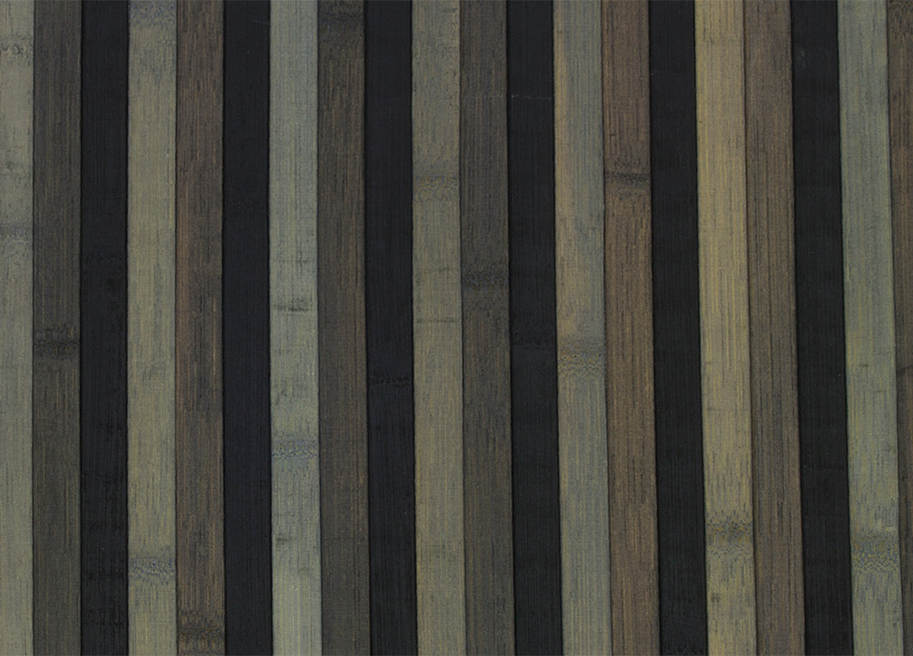 Tappeto Bamboo Degradè In Varie Colorazioni - 50x100 cm - Nero