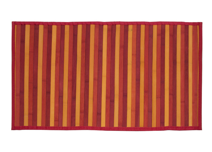 Tappeto Bamboo Degradè In Varie Colorazioni - 50x230 cm - Rosso