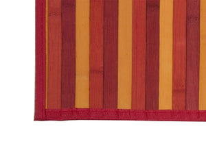 Tappeto Bamboo Degradè In Varie Colorazioni - 50x230 cm - Rosso