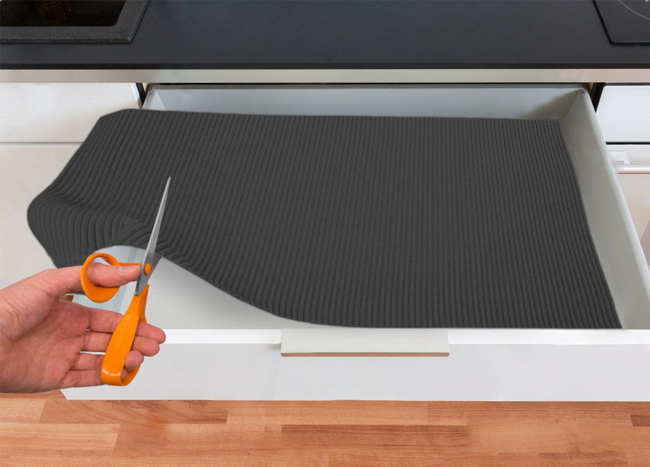 Tappetino Gommato Antiscivolo Multiuso Per Cassetti e Superfici Colore Stone - 65x100cm - Stone