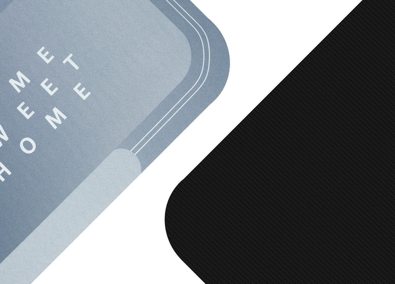 Tappeto Bagno Doccia Antiscivolo Assorbente Home Sweet Home - Home Sweet Home - Azzurro