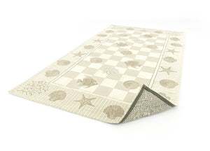 Tappeto Velour Antiscivolo Modello Marino By Suardi - 55x90 cm - Beige