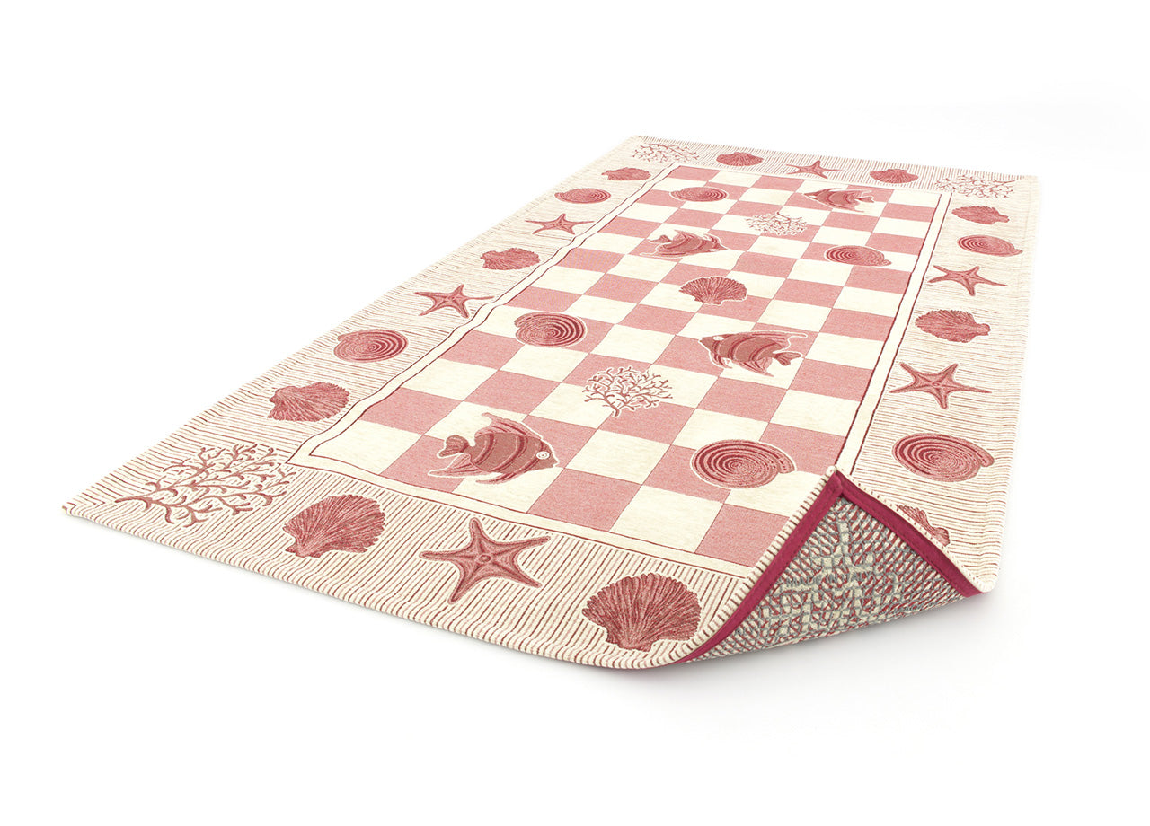 Tappeto Velour Antiscivolo Modello Marino By Suardi - 85x150cm - Rosso