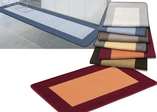 Tappeto Retro Antiscivolo Made Italy Pelo Corto Disegno Modulo Modello O.B. - 45X60 - Var. 1